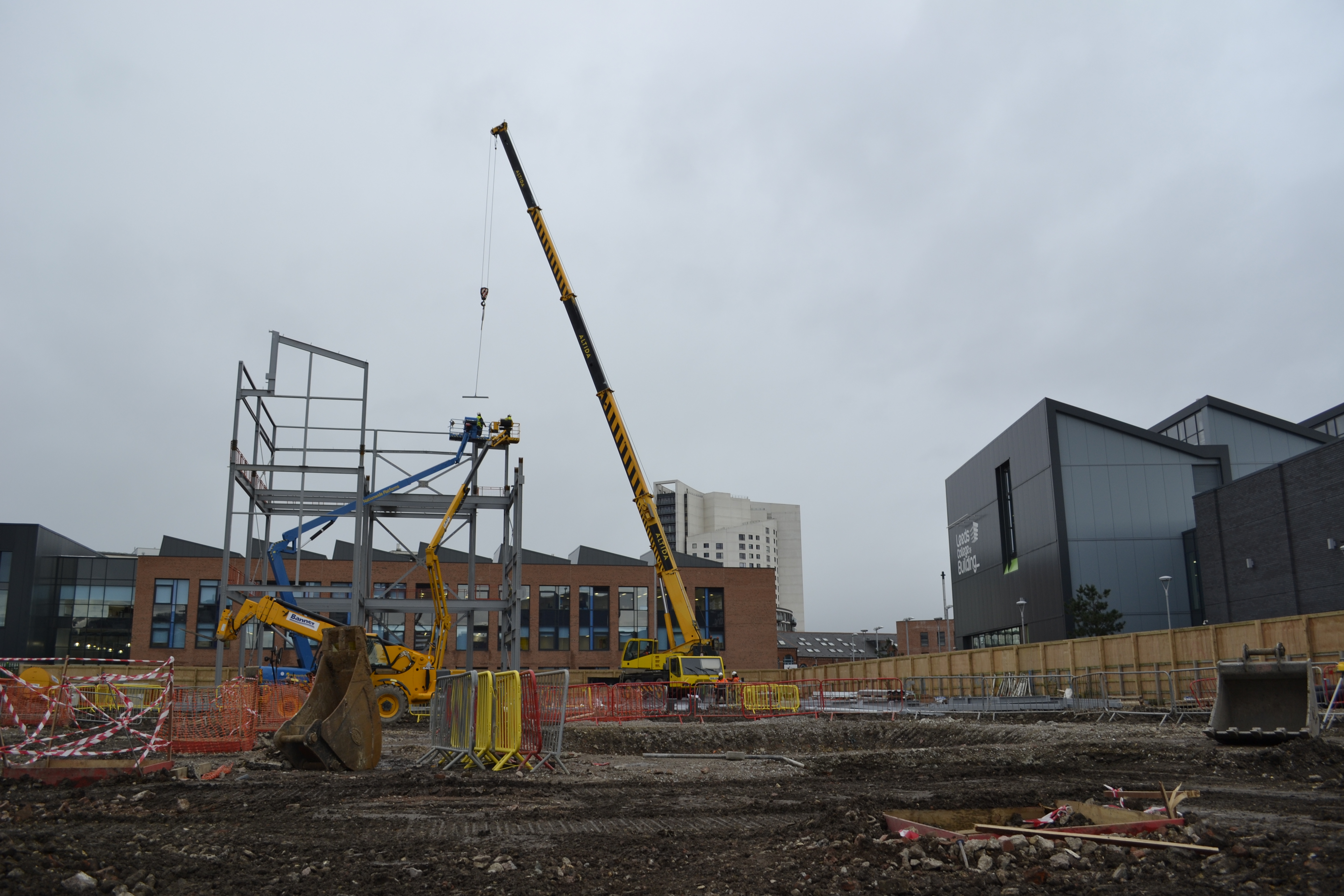 Steel work is underway!