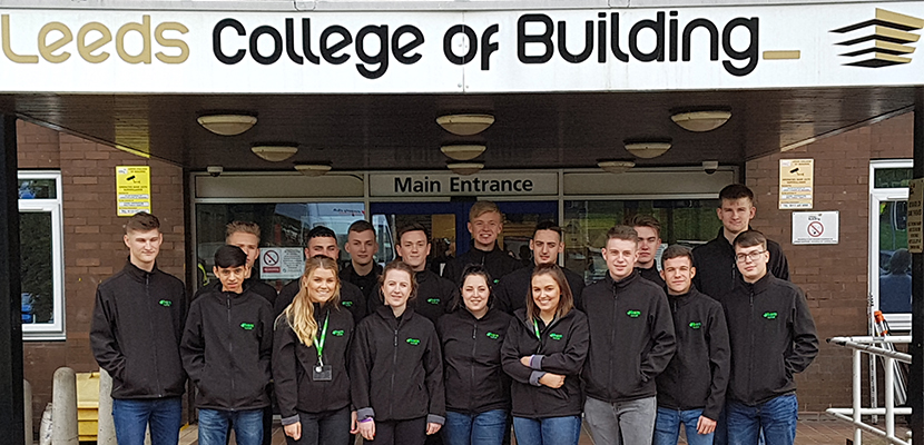 BAM Nuttall apprentices on their first day at LCB
