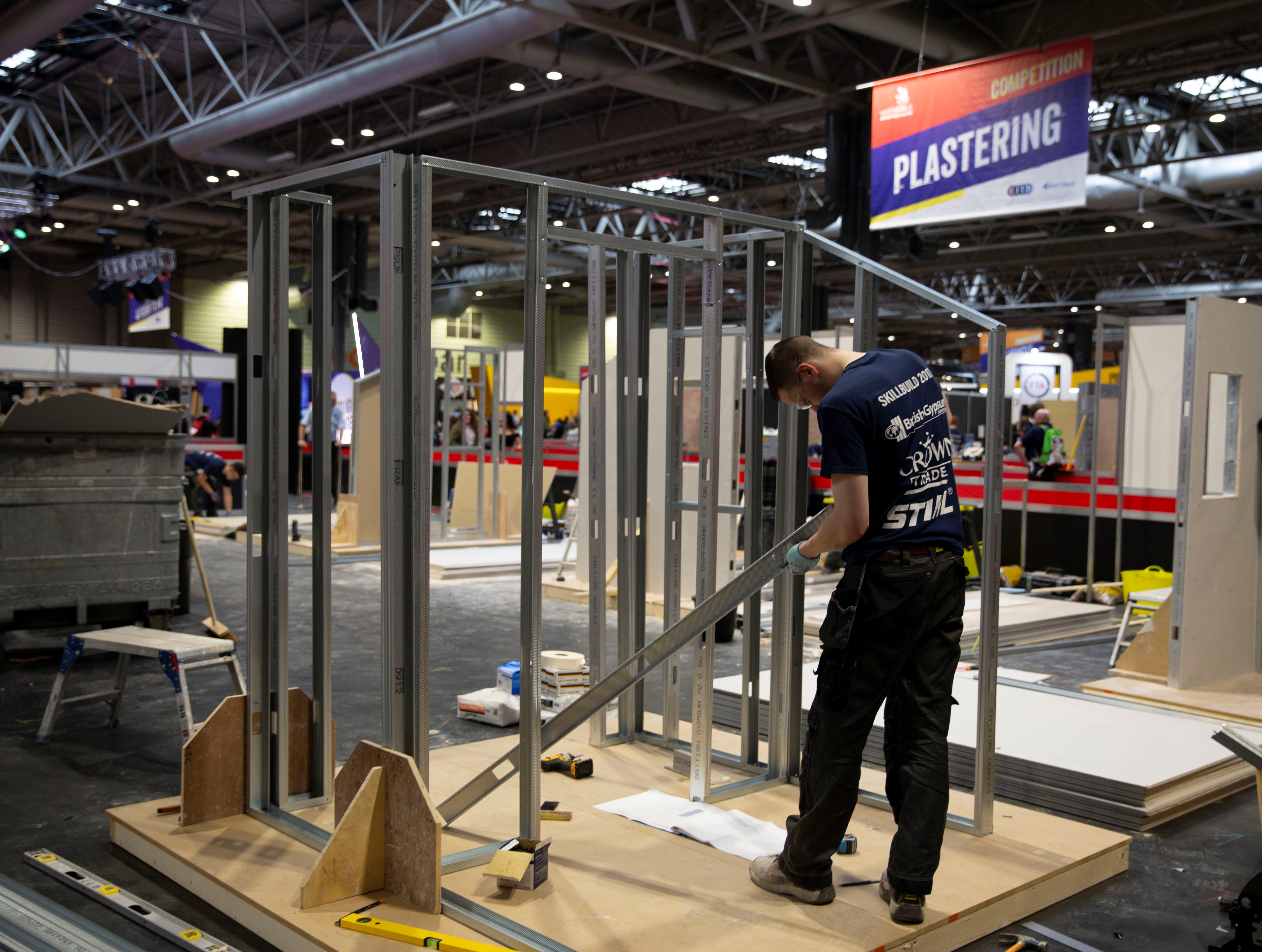 Competitors at the annual WorldSkills UK LIVE event