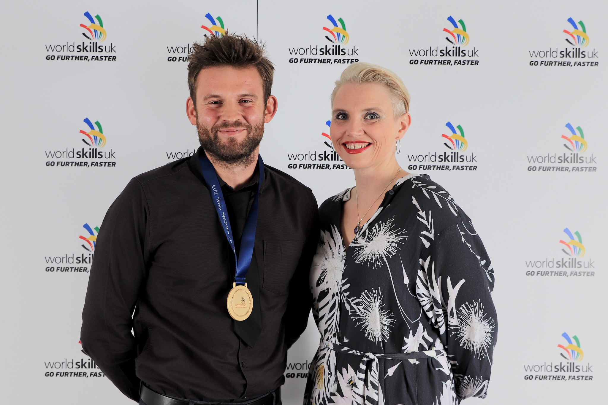 Joseph with Gina Webster from CITB