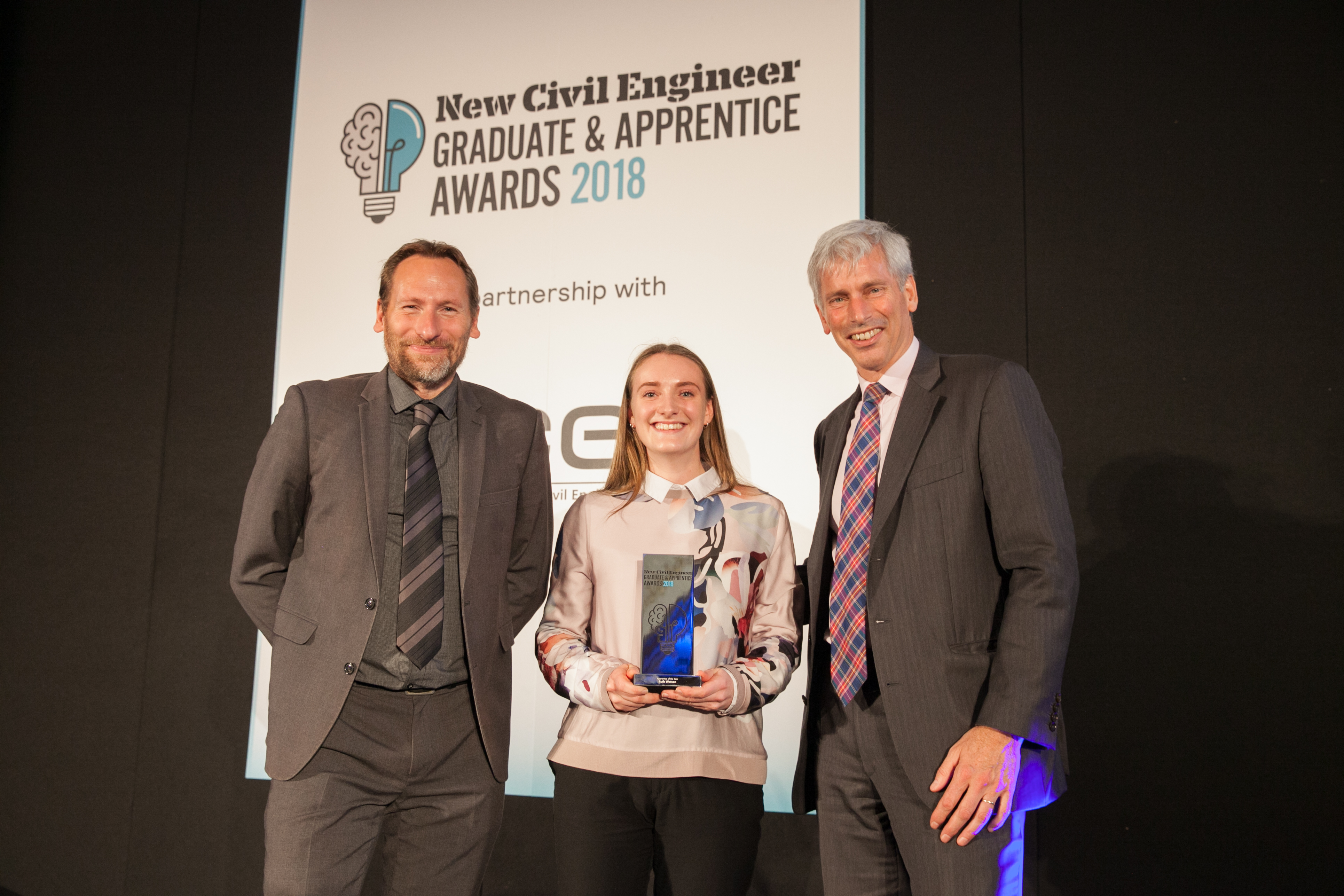 Ruth collecting her award