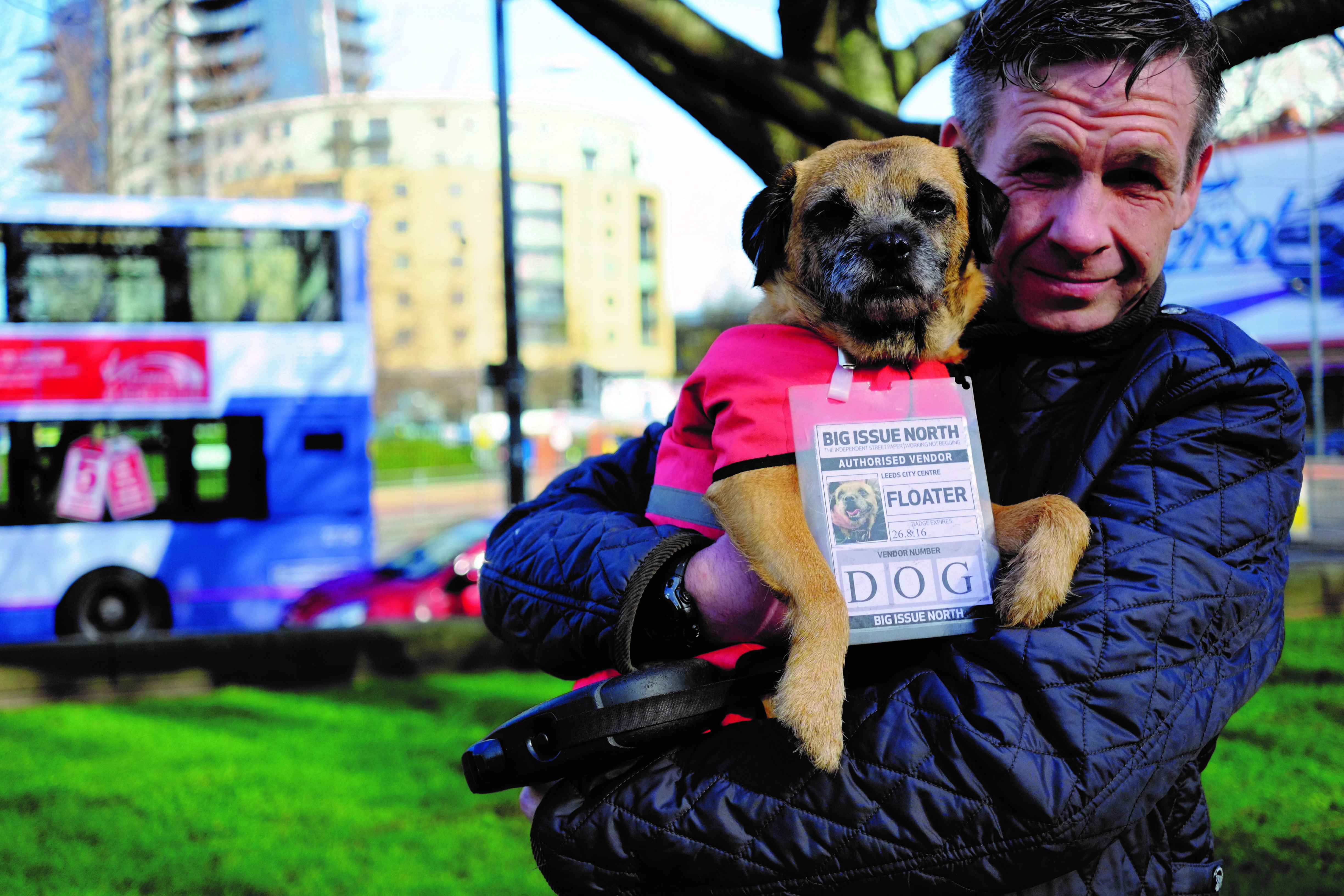 Alex alongside his trusty canine companion, Muttley!