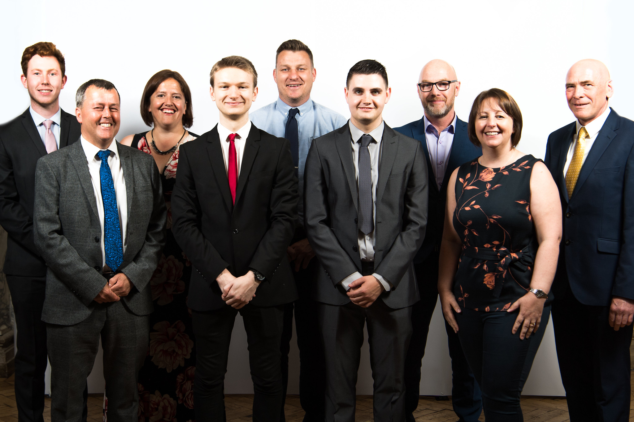 Chris & Connor pictured with LCB staff and representatives from Jacobs and A-one+