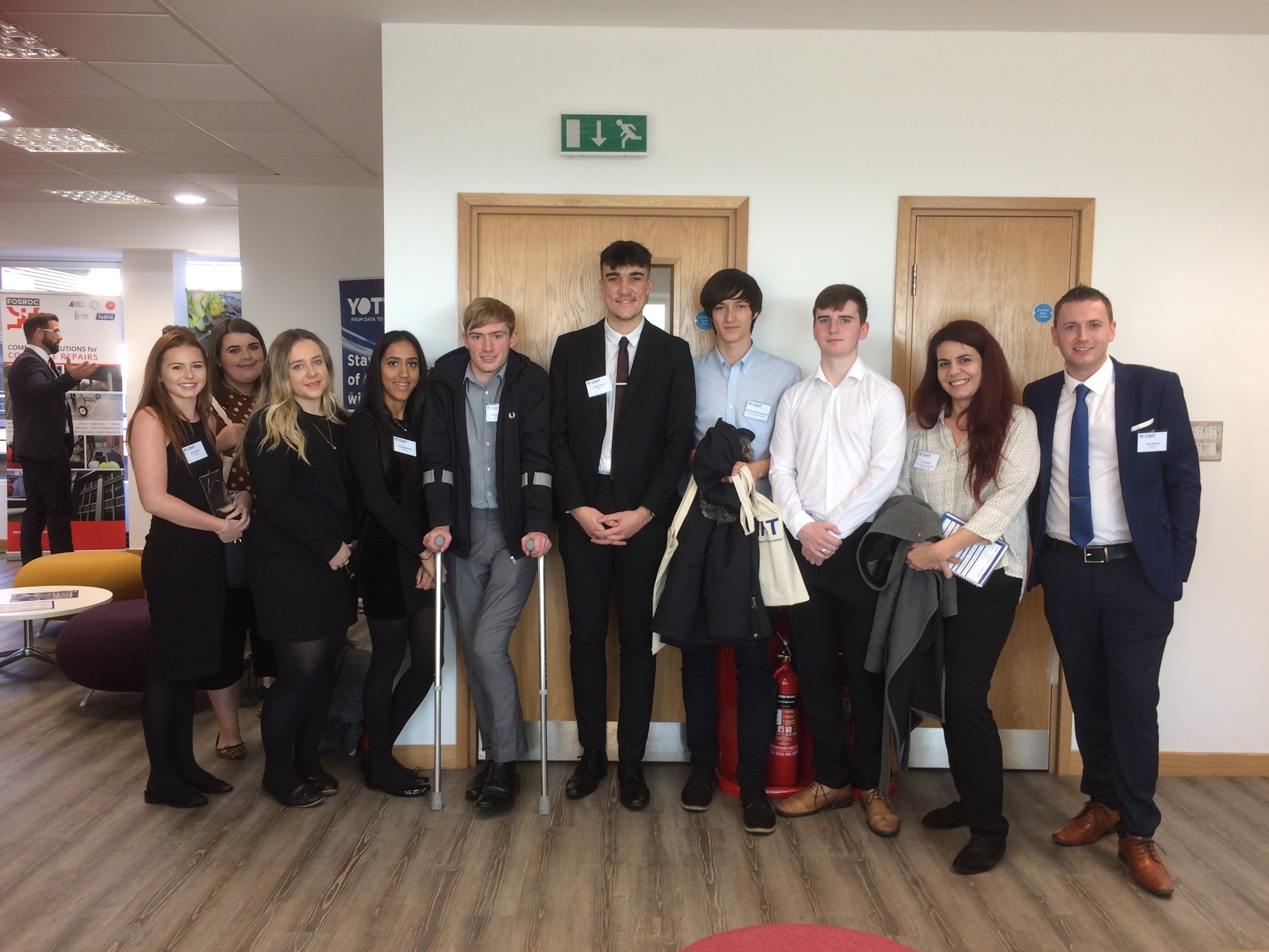 Erin pictured with fellow Transport Planners