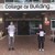 Students stand outside the College with their letters