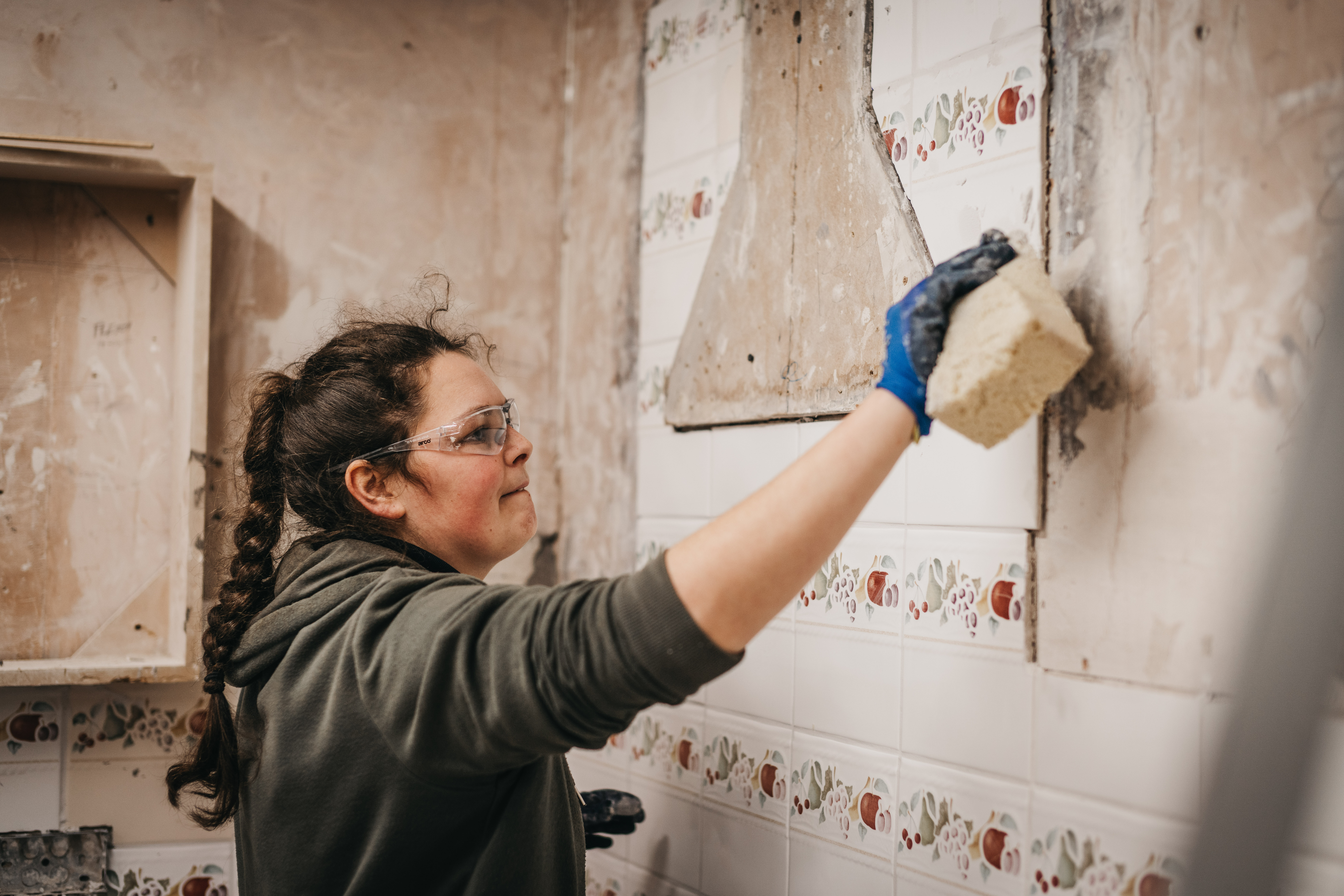 Female student in Wall & Floor Tiling