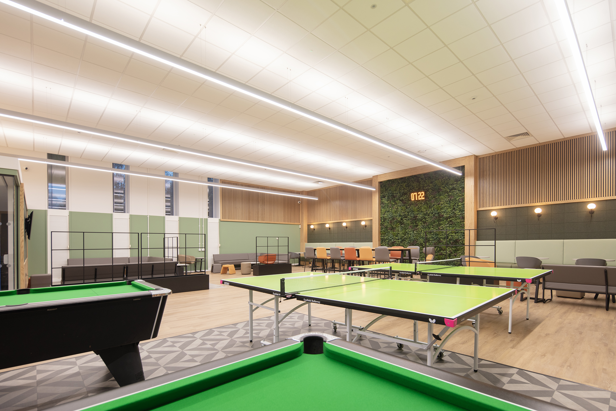 The new gaming area in the Enrichment Zone (Photography by John Kees)