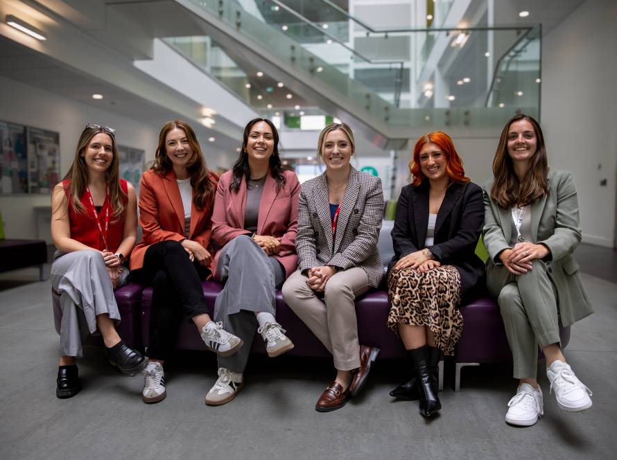 NAWIC Yorkshire event organisers L-R: Rachel Hanlon, Rachael Dwyer-Moran, Victoria Merritt, Megan Roberts, Eve Ryan-Smith and Jessica Leggett