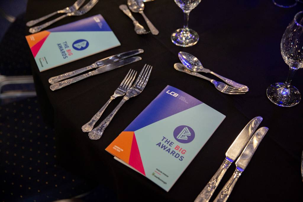 BIG Awards programme on table
