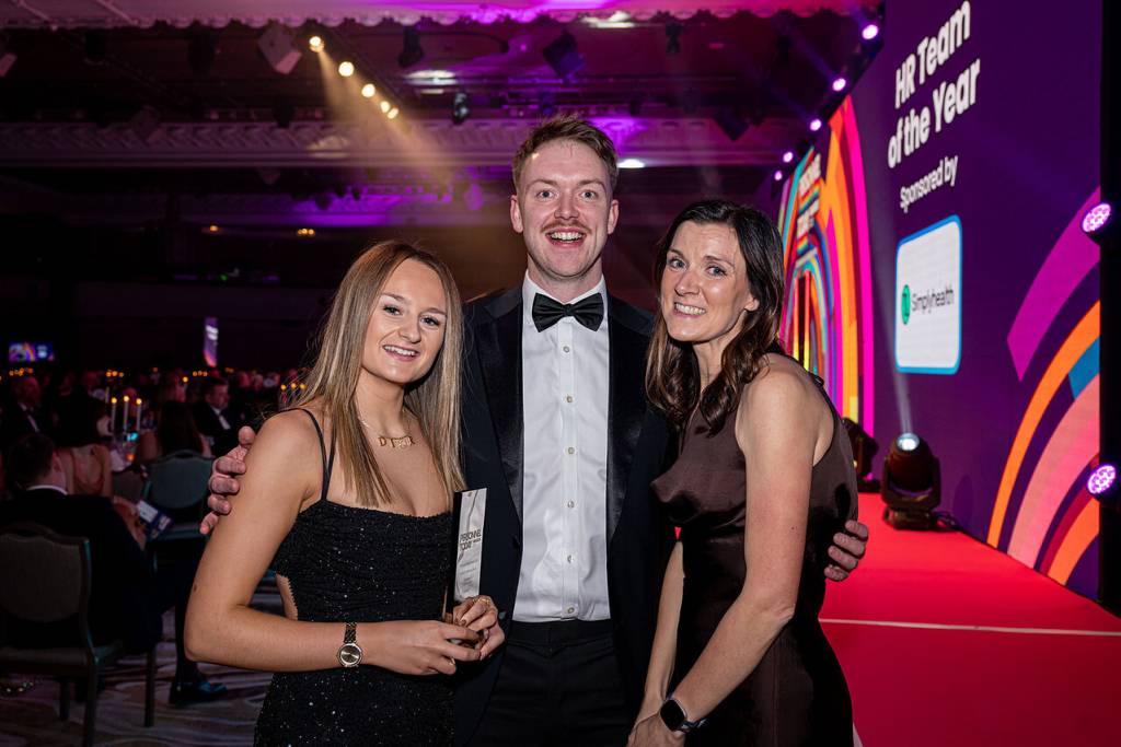 LCB staff celebrate winning the ‘Health & Wellbeing’ category at The Personnel Awards 2025. 