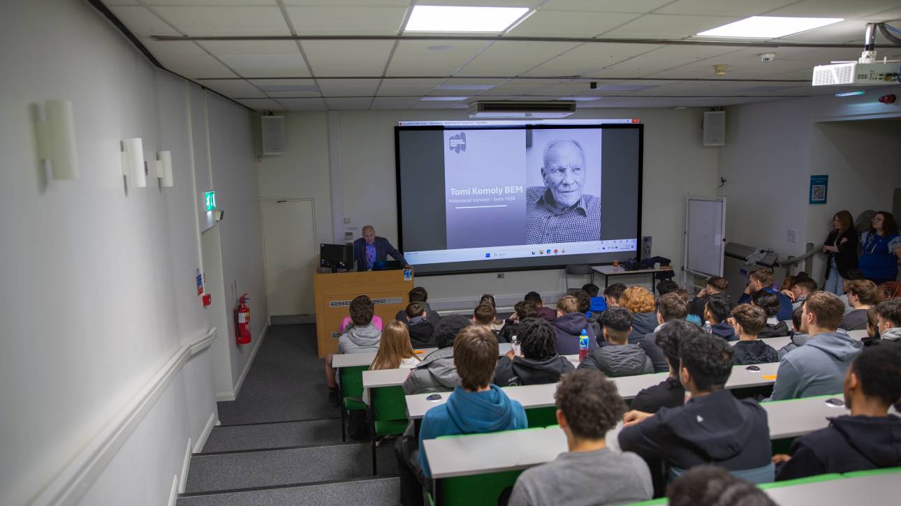 LCB welcomes Holocaust survivor to address English students