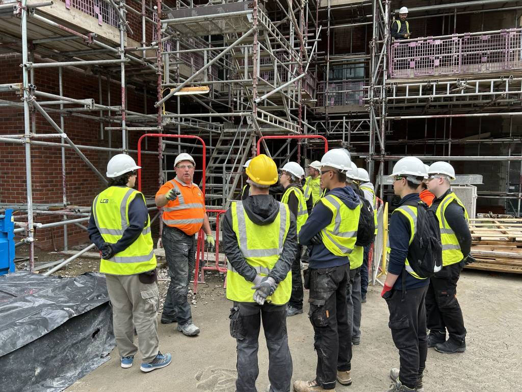 LCB students on site visit.