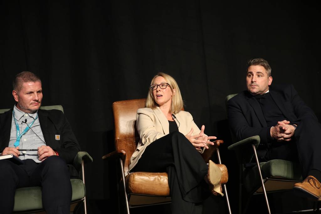 David McDougal of South Yorkshire Mayoral Combined Authority, Gillian Wallace of Leeds City Council and Michael Johnson of Persimmon Homes