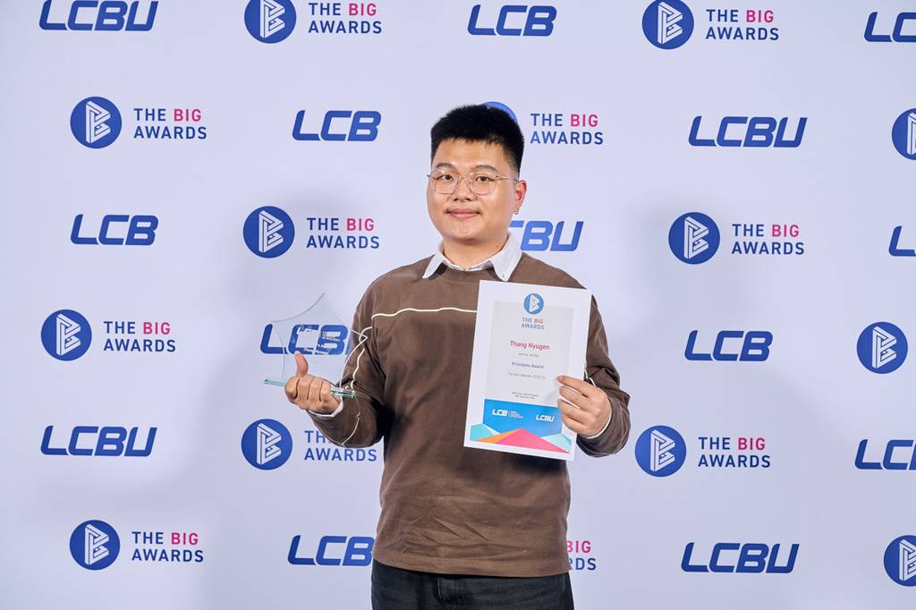 Thang Nguyen, who took home the Principal’s Award.