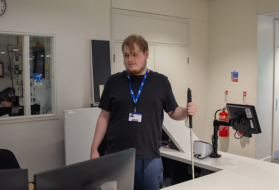 Joshua Hirst is working at LCB as an Inclusive Learning Services Administrator as part of his Leeds City College T Level in Management and Administration industry placement.