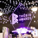 This photo depicts a decoration at the venue which has the BIG Awards logo.