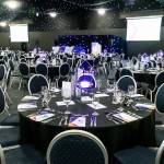 This photo depicts the award venue before the event.