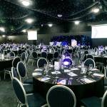 This photo depicts the award venue before the event.
