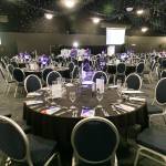 This photo depicts the award venue before the event.