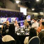 This photo depicts host Rich Williams giving an introductory speech at the awards.