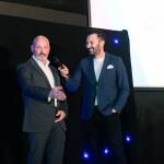 This photo depicts host Rich Williams introducing the LCB member of staff in charge of handing out the Construction Crafts awards.