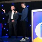 This photo depicts host Rich Williams introducing the LCB member of staff in charge of handing out the Construction Crafts awards.