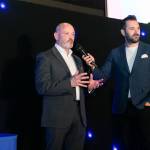 This photo depicts host Rich Williams introducing the LCB member of staff in charge of handing out the Construction Crafts awards.