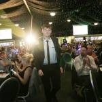 This photo depicts a student receiving their award.