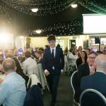This photo depicts a student receiving their award.