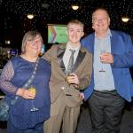 This photo depicts a student at the BIG Awards.