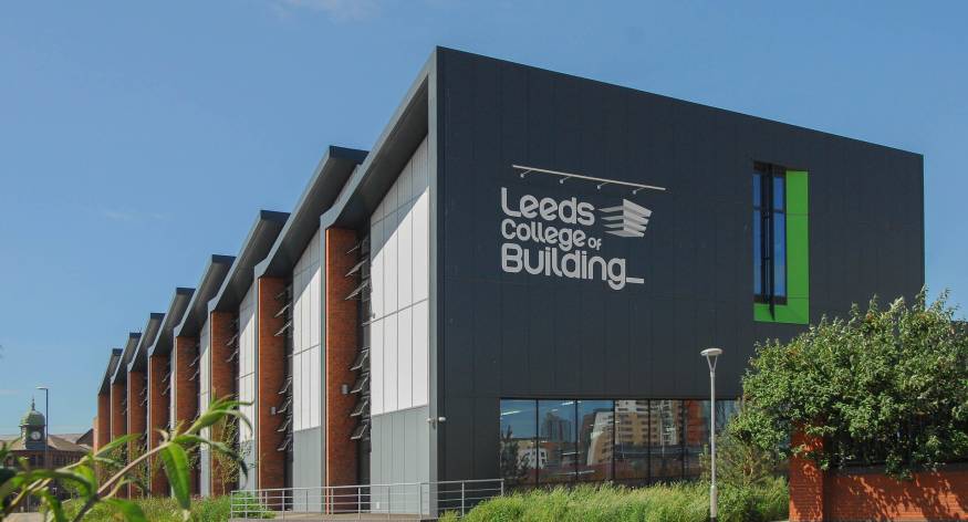 Leeds College of Building South Bank Campus Side View